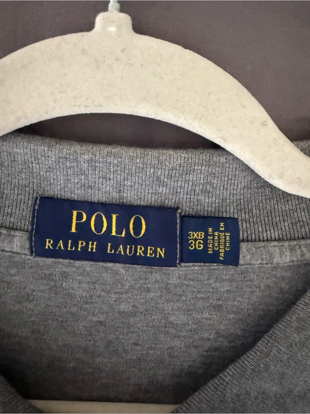 Ralph Lauren Heather Gray Short-Sleeve Polo